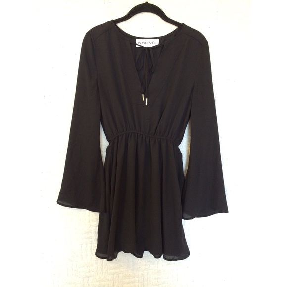 Ivy Revel Dress Black 34 Small - Picture 1 of 4